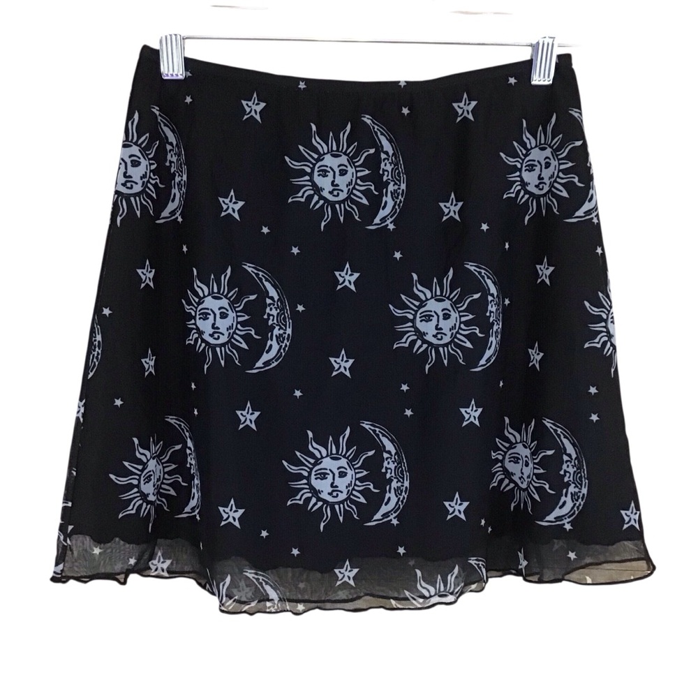 Princess Polly‎ Celestial Black Sun and Moon Skirt 4